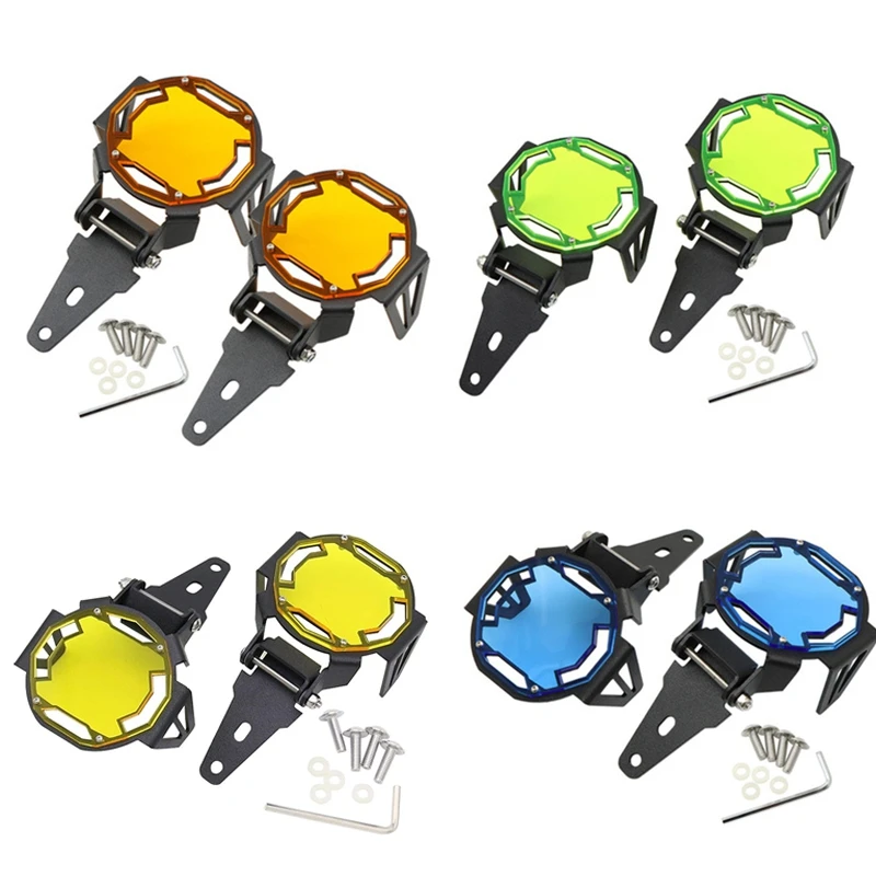 

2Pcs for -BMW R1200GS F800GS R1250GS F850GS F750GS ADV Motorcycle Flippable Fog Light Protector Guard Lamp Cover