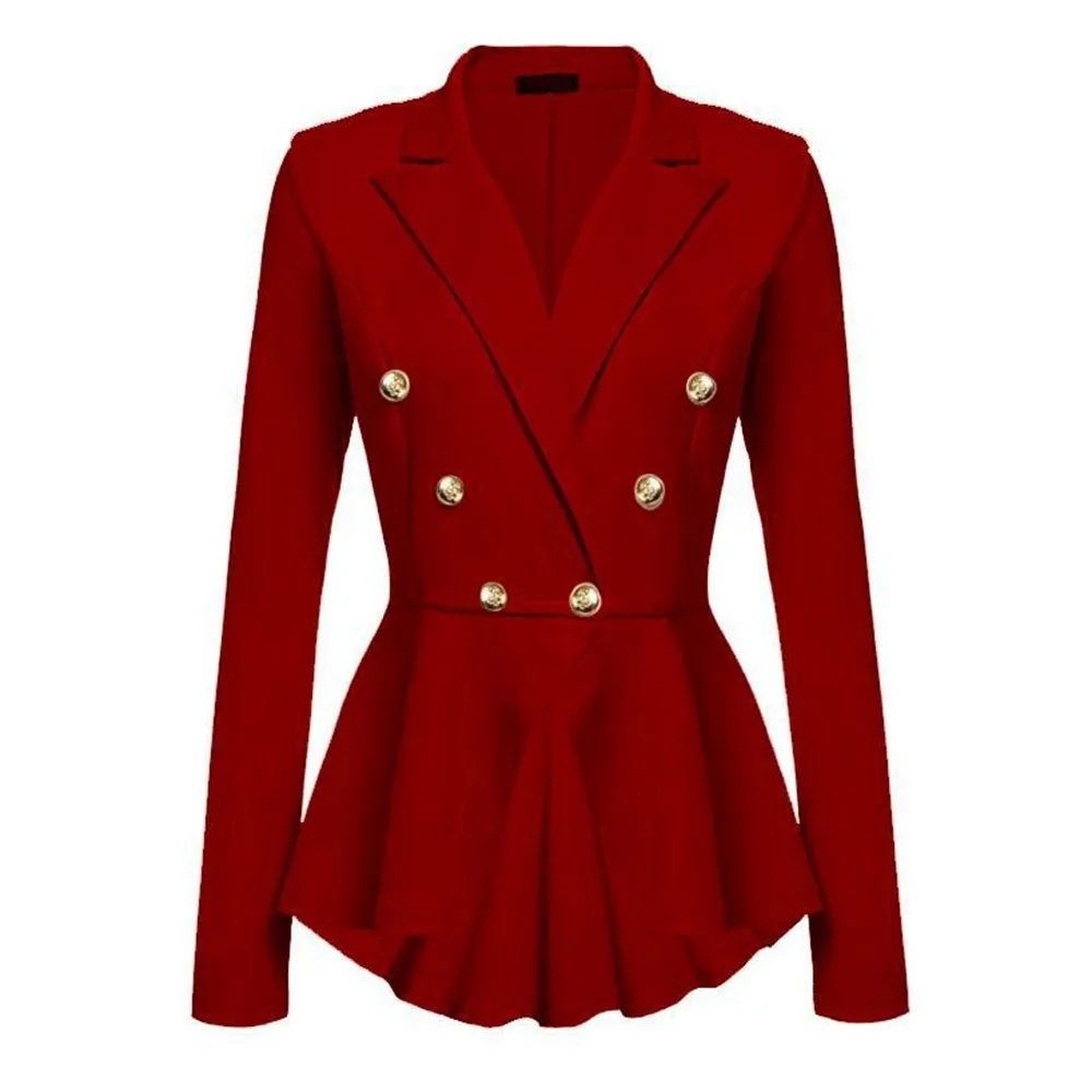 

Gothic Casual Office Lady White Women Overcoats Blazer Autumn Slim Black Formal Girls Yellow Popular Female Coats Purple Blazers