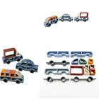 TYRY.HU 3 комплекта детских мягких силиконовых строительных блоков для автомобиля 3D складные образовательные детали для прорезывателя