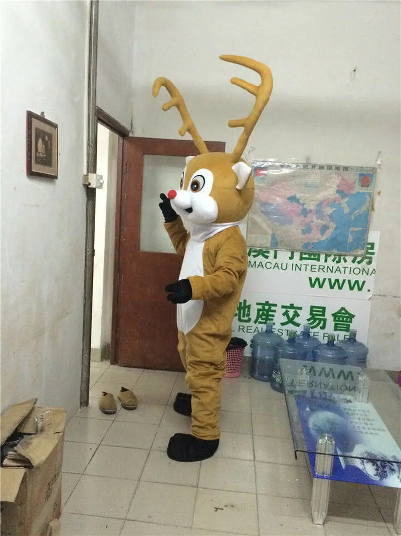 Спортивный Талисман Олень костюмы для костюмированной вечеринки вечерние