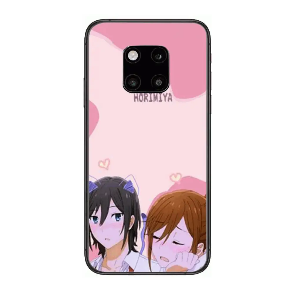 

horimiya manga anime case Phone Case For Huawei mate 30 10 20 40 Lite Smart Z Pro Black Etui 3D Coque Painting Hoesjes