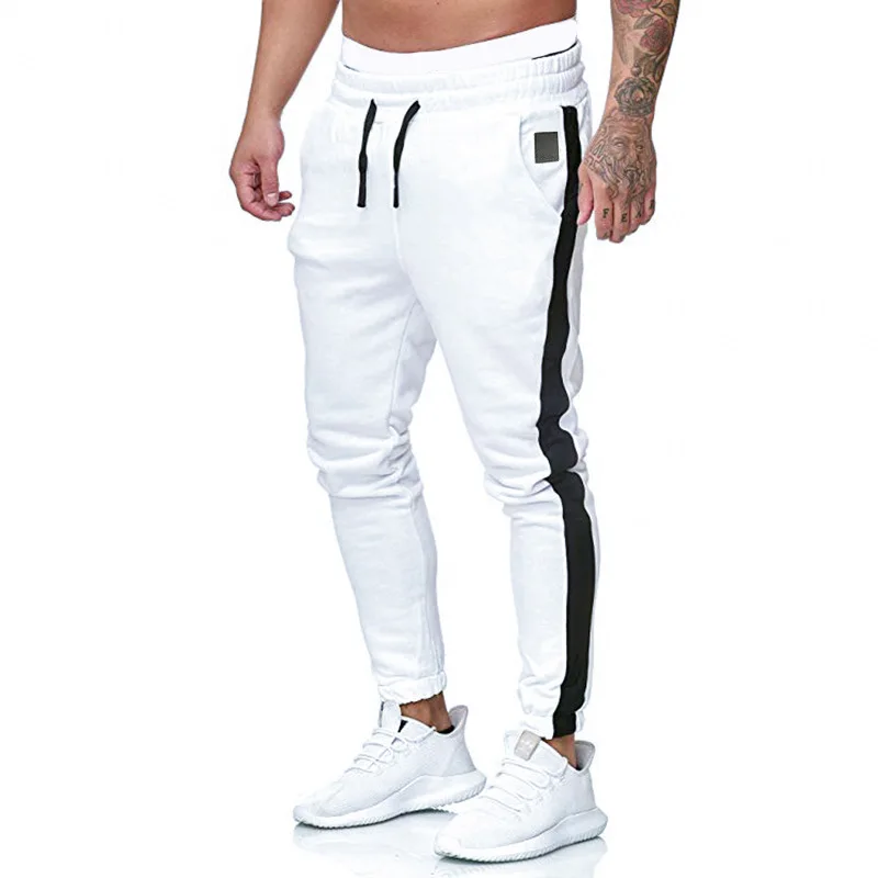 Белые спортивные брюки. Штаны Classics Full length men's Sweatpants. Белые спортивные штаны мужские. Белые спортивные брюки мужские. Черно белые штаны мужские.