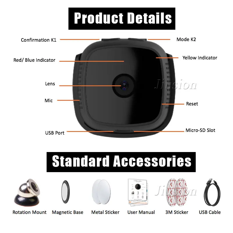 скрытая камера C9 Wifi мини носимый корпус DVR Micro Cam HD видео Диктофон веб невидимое