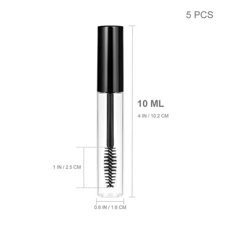 5 шт. пустая тушь для ресниц с бутылками косметический контейнер 10 мл пластиковая