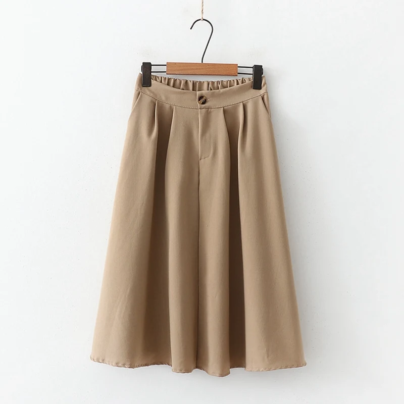 2019 Mori для женщин и девушек трапециевидная юбка тонкая высокая талия женские