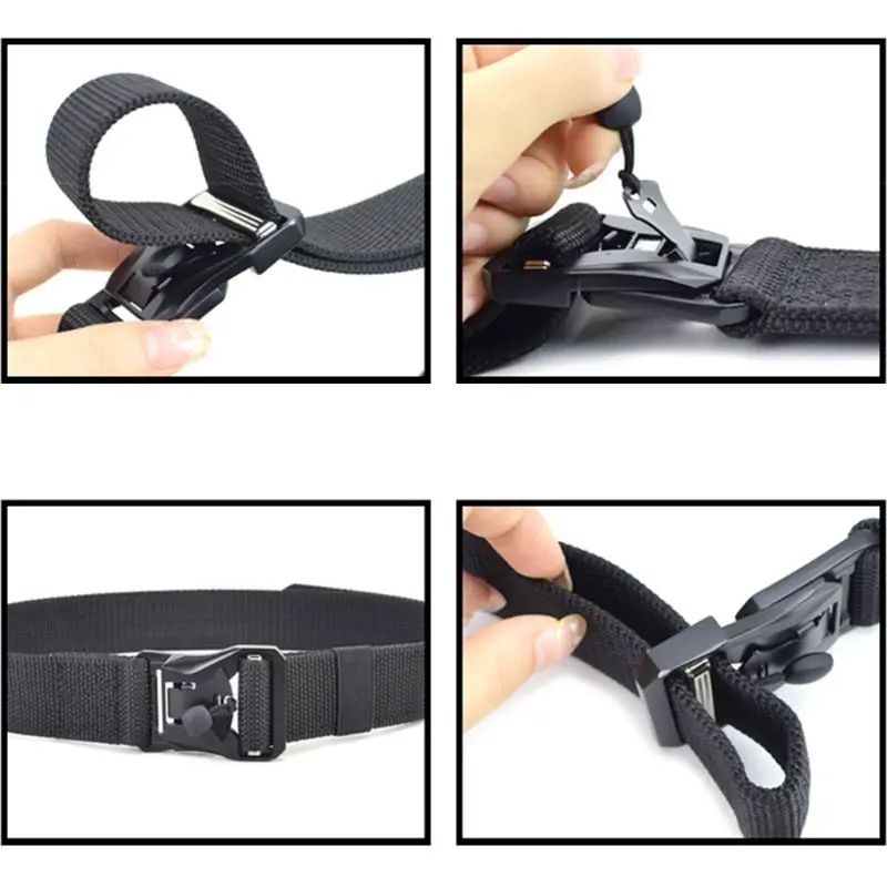 

Adjustable Men Heavy Duty Belt Military Nylon Waist Belts with Magnetic Buckle
