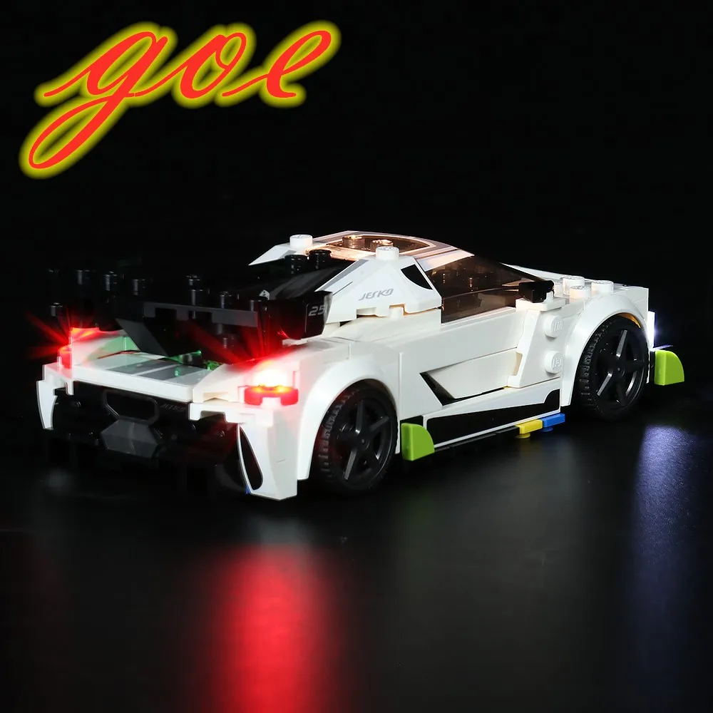 

Led Light Kit For 76900 Compatible With The Koenigsegg Jesko Speed Champions Building Blocks Toys(NOT Include Model)