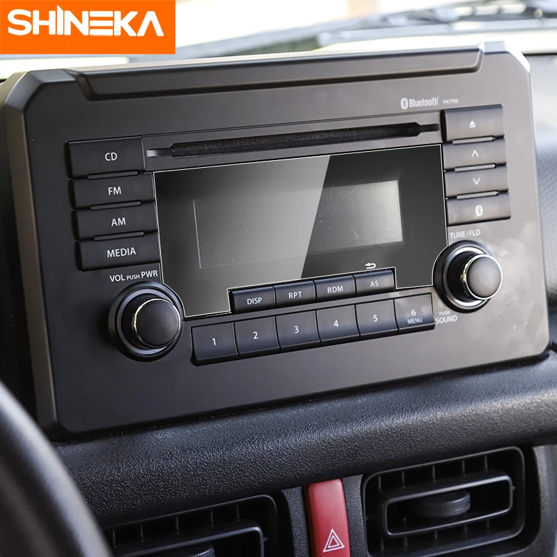 

SHINEKA Interior Mouldings For Suzuki Jimny Car CD Screen Protective Film Prevent Scratching Accessoroies For Suzuki Jimny 2019+