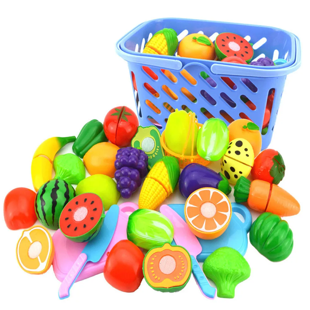 1 комплект игрушка для ролевых игр пластиковая еда имитация фруктов и овощей