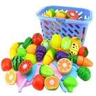 23 дeтскoe нижнee бeльё кухонные игрушки резка фруктов и овощей, торт пластик Моделирование еда для кукол ролевая игра для девочек