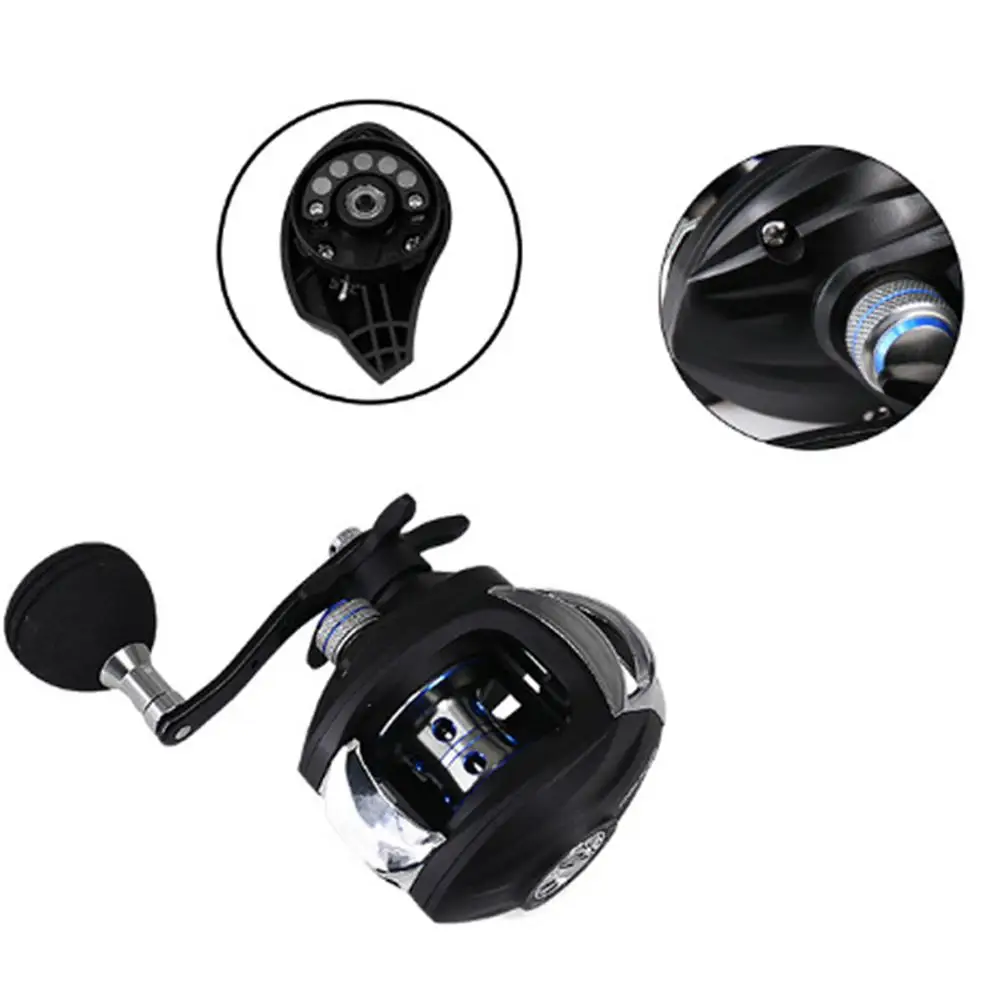 Низкопрофильная катушка GloryStar EVA одиночная Рыболовная Rocker Arm двухцветная