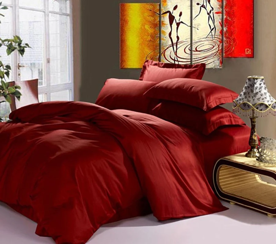 N ПК установлен на плоскую поверхность простыни пододеяльник 600 TC 100% из