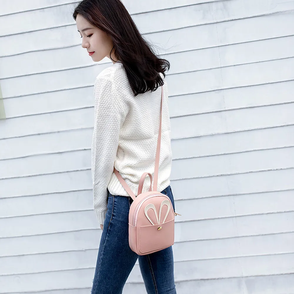 Женский мини рюкзак ярких цветов из искусственной кожи школьные сумки на молнии