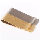 Высококачественный металлический зажим для денег из нержавеющей стали, модный простой серебряный держатель для долларов, кошелек для мужчин и женщин