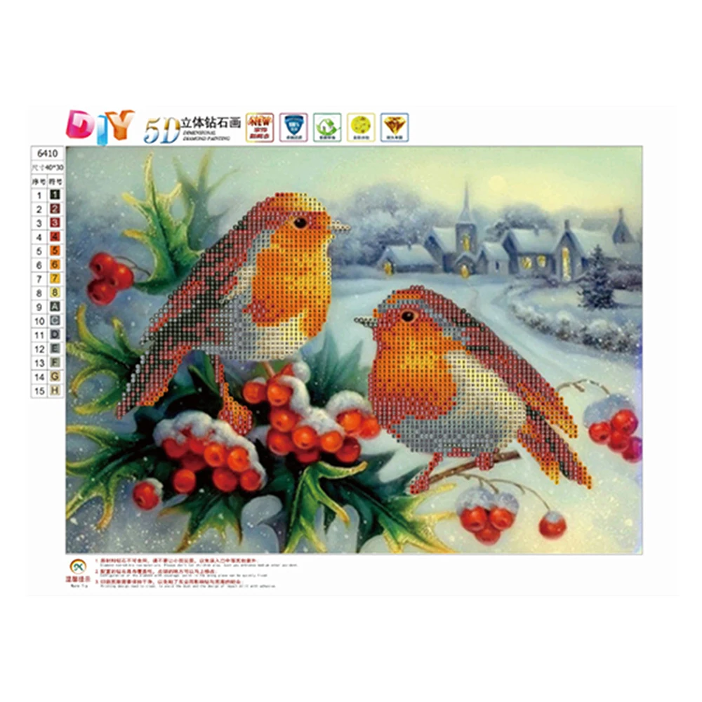 Набор для алмазной живописи 5D сделай сам вышивки крестиком мозаика из пар птиц