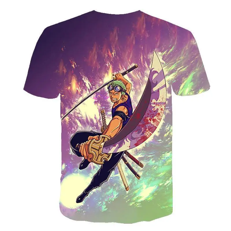 

2020 New T -Shirt Summer Round Neck 3d Printed Short -Sleeved Trend Men And Women S -6xl Creative Anime Hip -Hop Style Wild