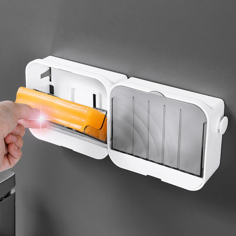 Портативная коробка дренаж для мыла в ванную комнату с крышкой влагостойкая