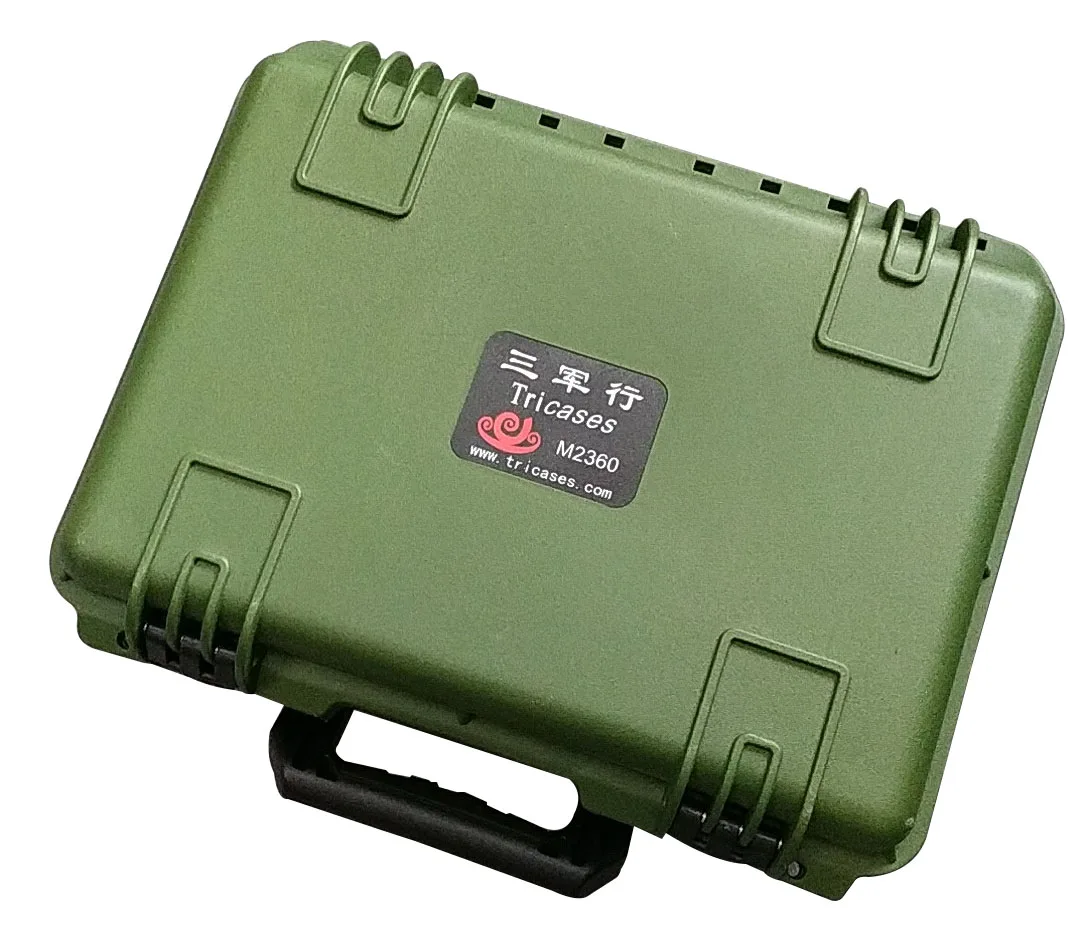 Tricases M2360 computer case PP plastic waterproof portable tool box transparent protective computer case