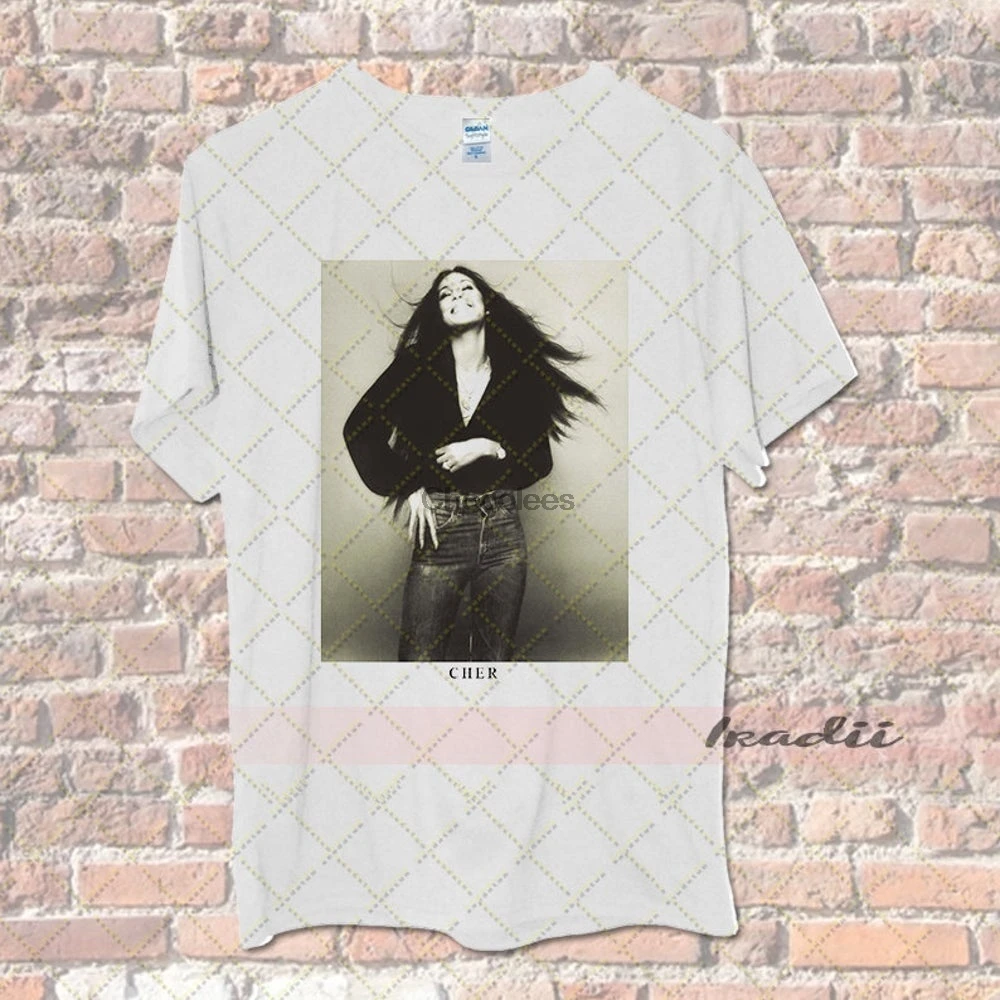 Винтажная ретро-футболка Cher Polaroid photo 90-х |