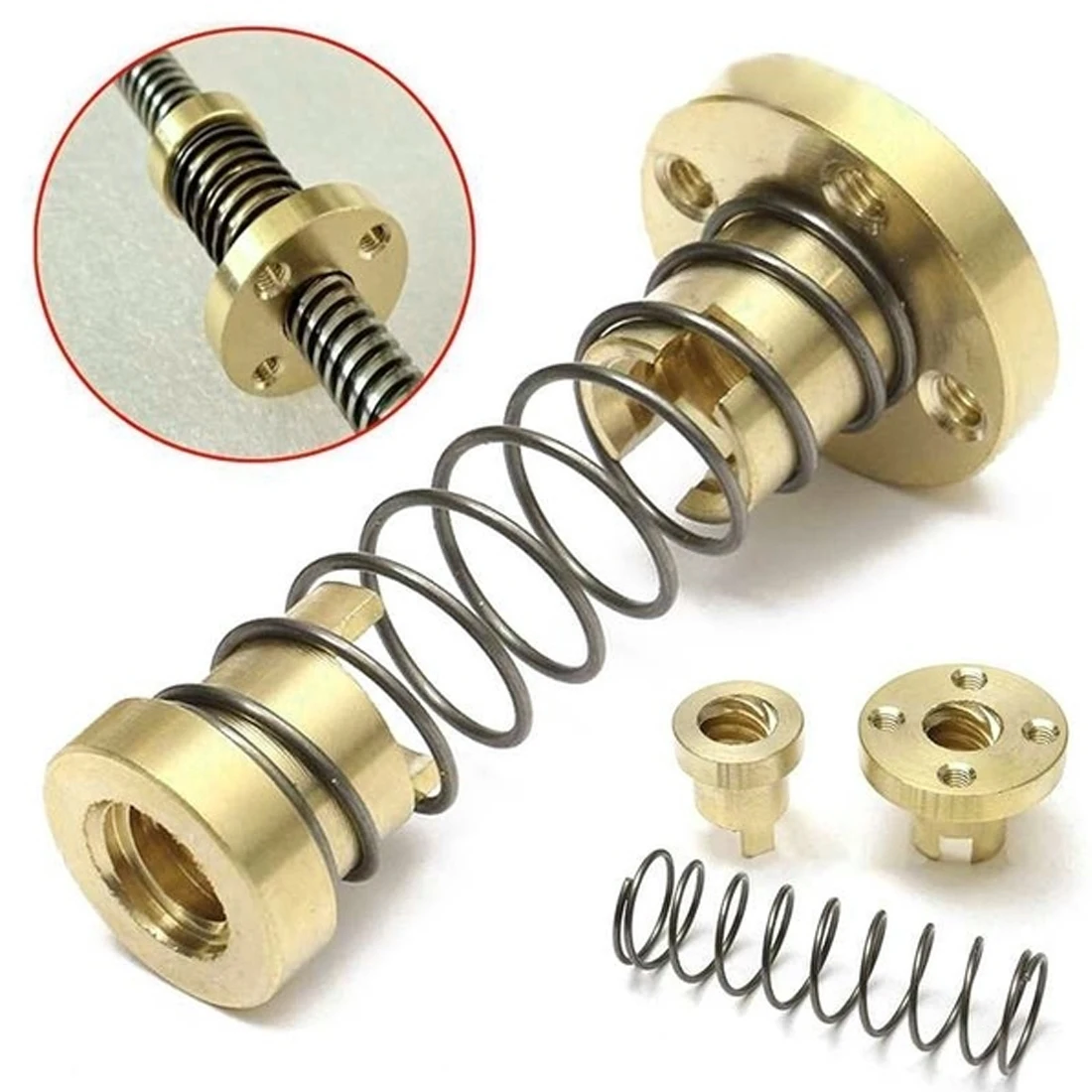 3Д принтер T8 анти ресницы пружинная гайка для свинцовых резьбовых штоков
