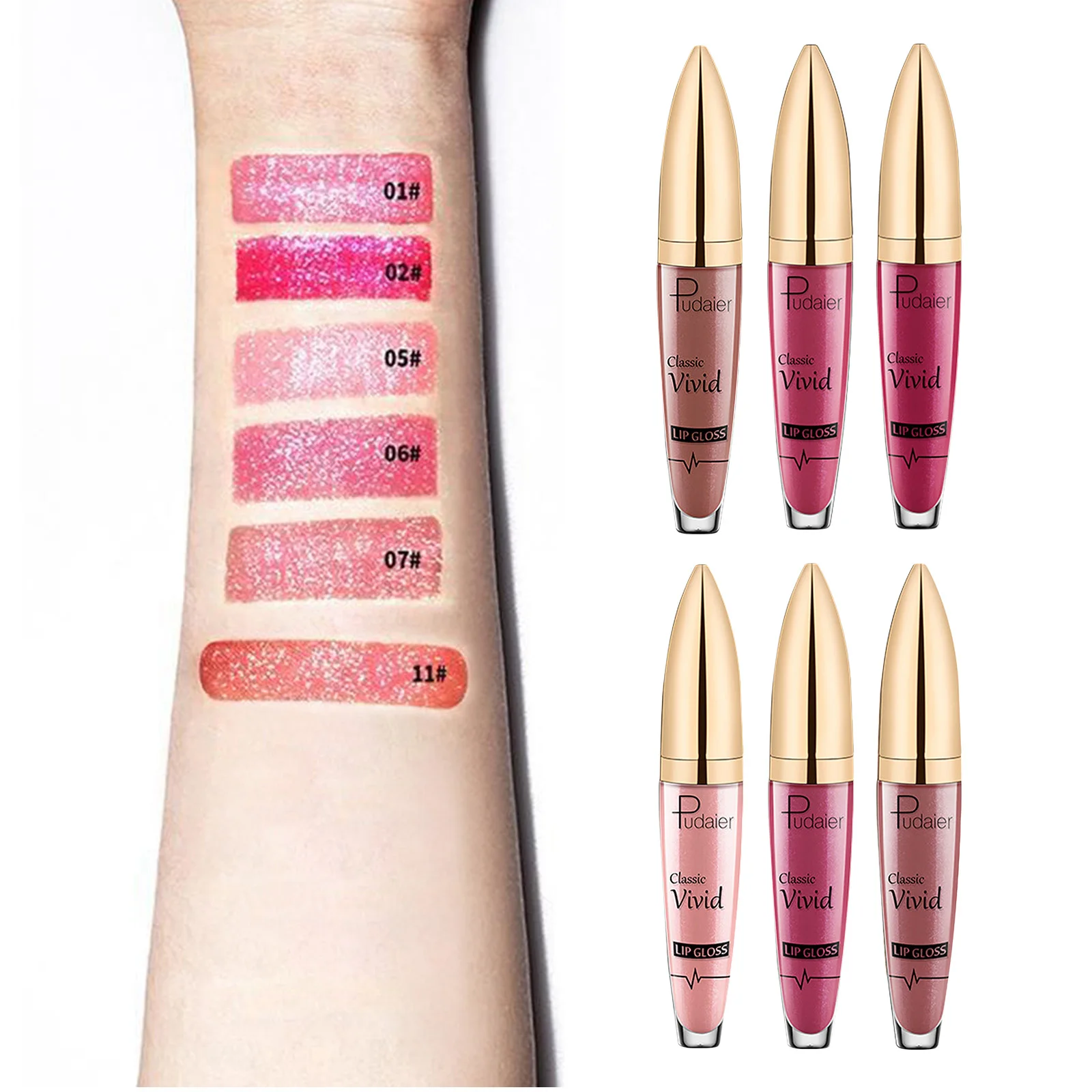 

Moisturizing Matte Velvet Lip Gloss Waterproof Long Lasting Moisturizer Pigments Shimmer Liquid Lipstick Cosmetics Glitter Lip