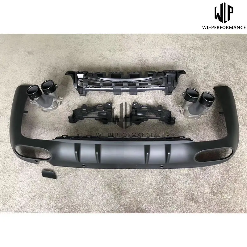 

W257 CLS300 CLS53 AMG style Car body kit Stainless steel exhaust pipe PP rear bumper diffuser for Benz CLS300 CLS53 2020