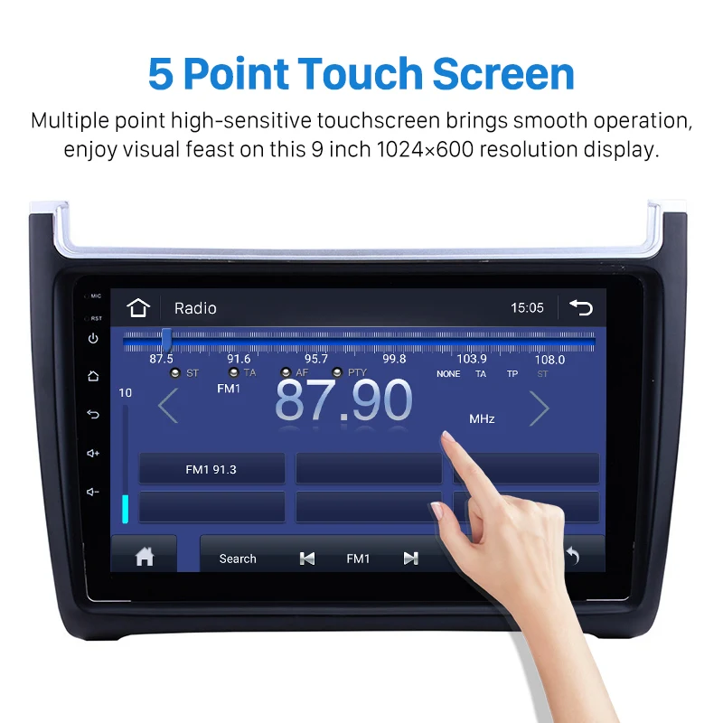 Seicane 9 дюймов 2 din Android 10 0 GPS головное устройство автомобильное радио для VW Volkswagen Polo