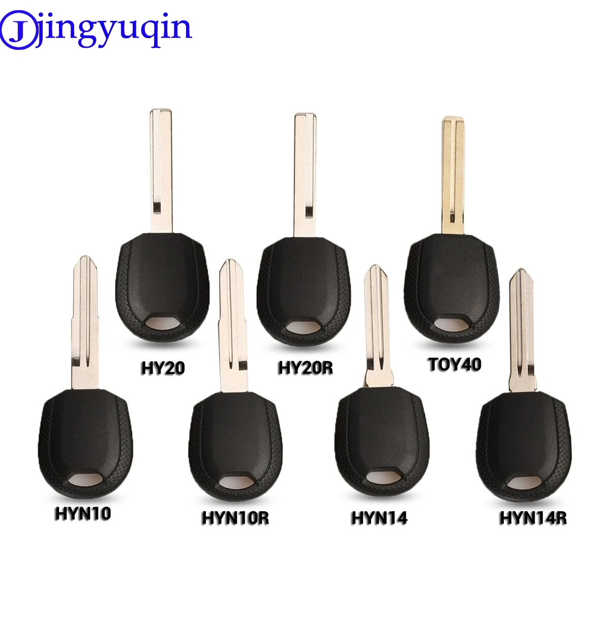 

jingyuqin Transponder Key Blank For Hyundai Accent I30 IX35 Sonata NF Elantra Tucson Verna Kia Car Key Shell Case
