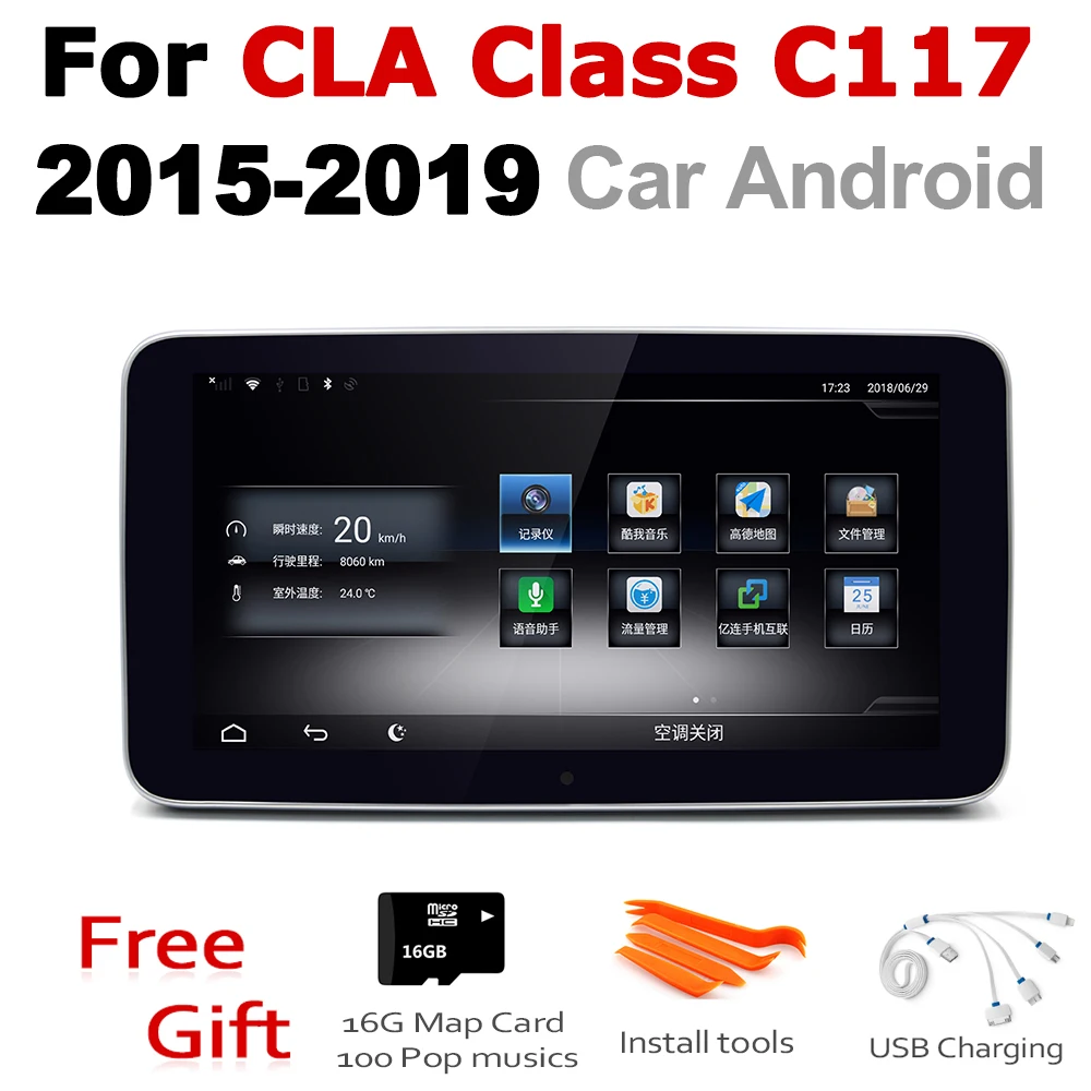 Автомобильный Android радио GPS мультимедийный плеер для Mercedes Benz CLA Class C117 2015 2016 2017 2018