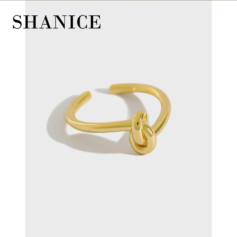 Шанис простой INS 925 пробы серебро разомкнутые кольца узел кольцо повседневной