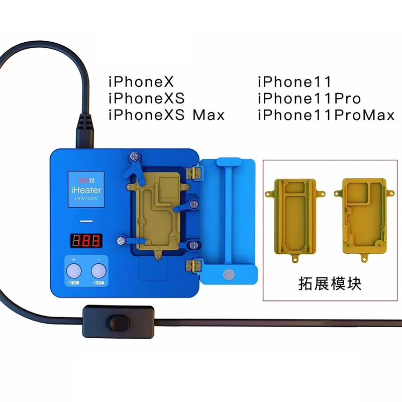 

JC iHeater Intelligent Desoldering Station Digital Thermostat Heating Plate for Phone 11 Pro MAX X XS MAX Motherboard Fixture