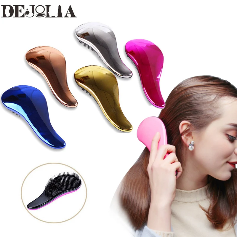 

Portable Women Hair comb Anti-static Massage Hair Brush Tangle Detangle Shower Massage Hairbrush Salon Hair brush barber Tools