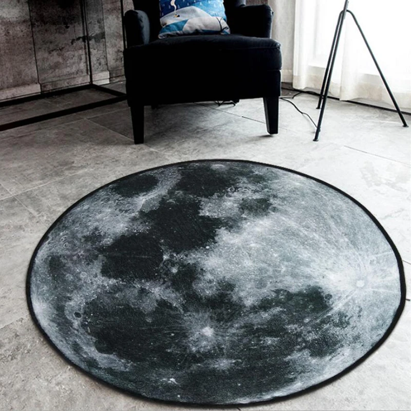 Новый ковер с принтом Галактики для гостиной круглый нескользящий коврик дома