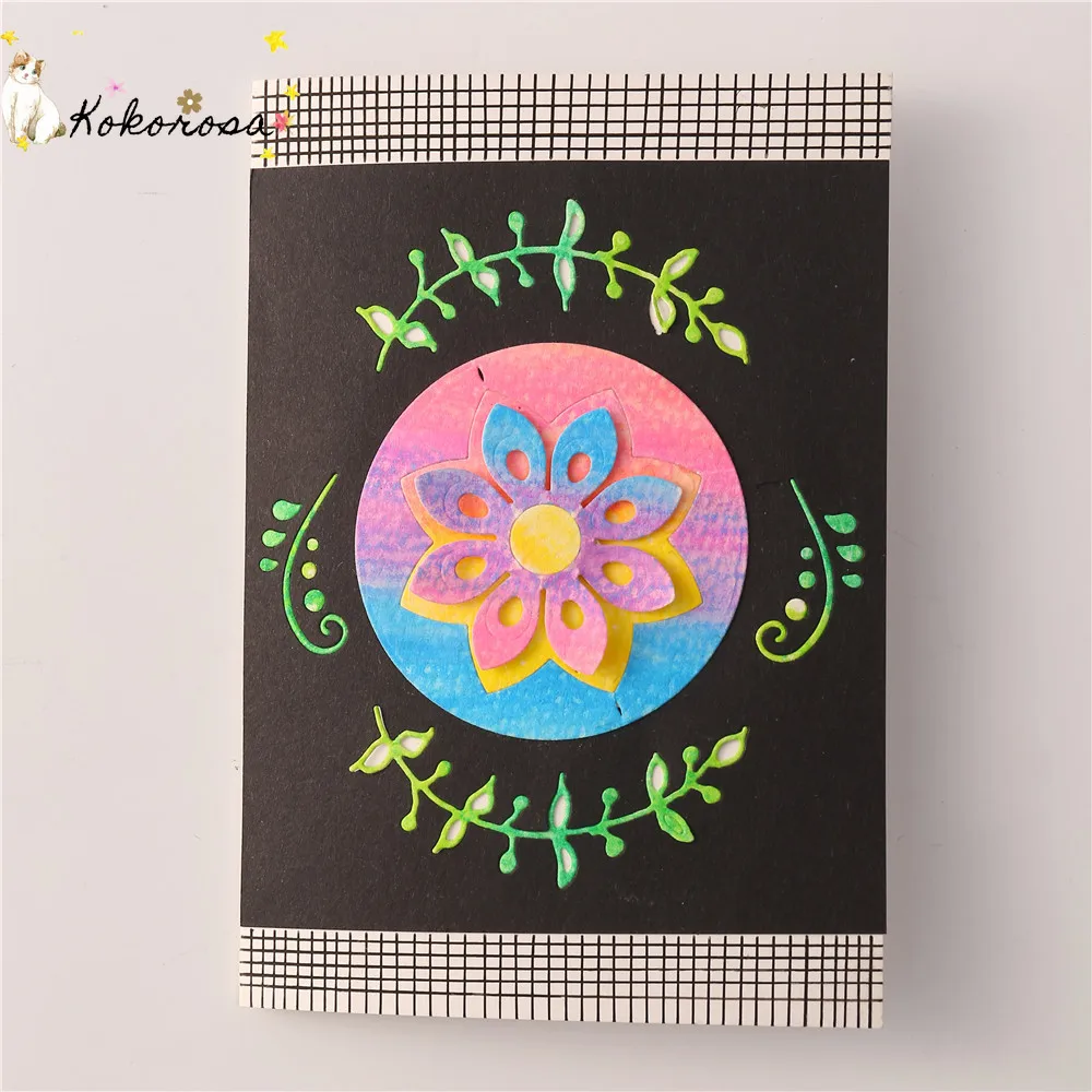 Трафареты из углеродистой стали для высечки растений 6 шт. трафареты