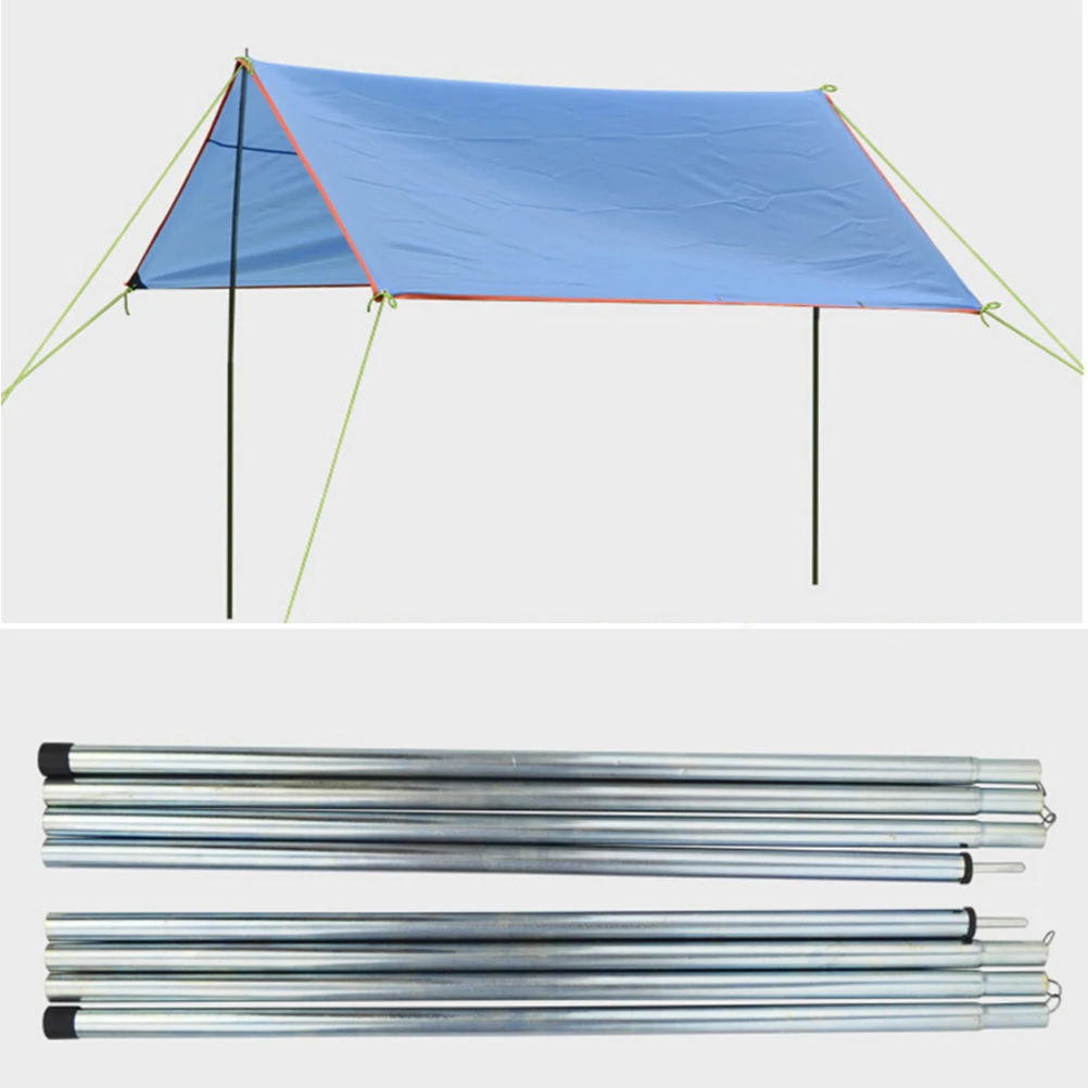 

8 PCS Alloy Outdoor Folding Ultralight Sun Shelter Support Rod tarp Beach Tent Pole Reinforced Aluminium
