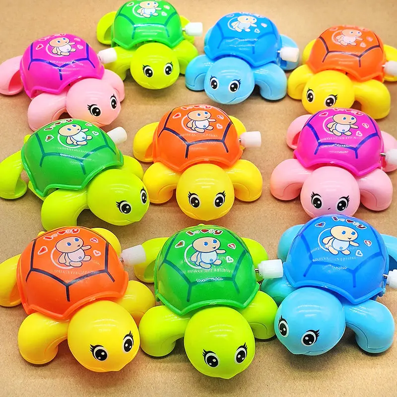 

1 pcs Cute Cartoon Animal Tortoise Classic Baby Water Toy Infant Swim Turtle Wound-up Chain Clockwork Kids Beach Bath Toys