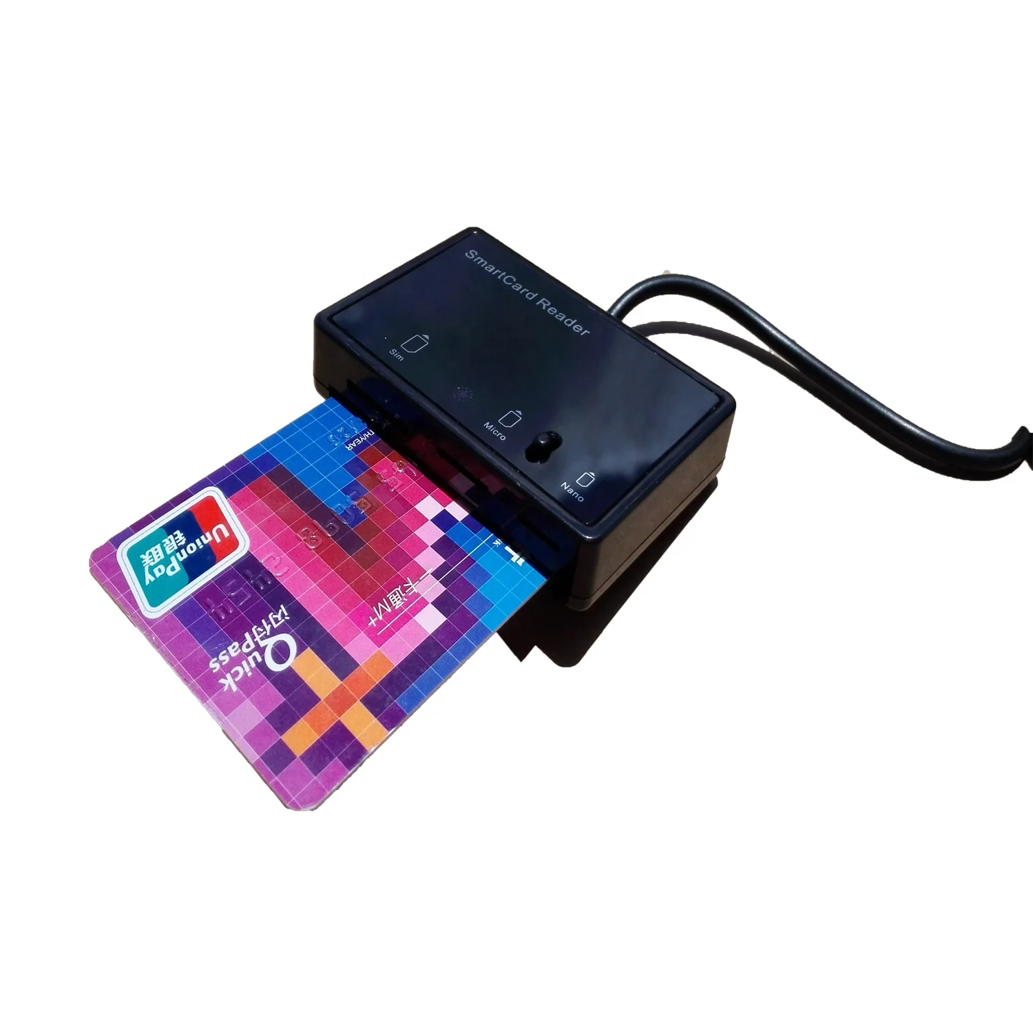 

Многофункциональный 4 в 1 EMV Мобильный USB SIM чип смарт-кардридер DCR3516