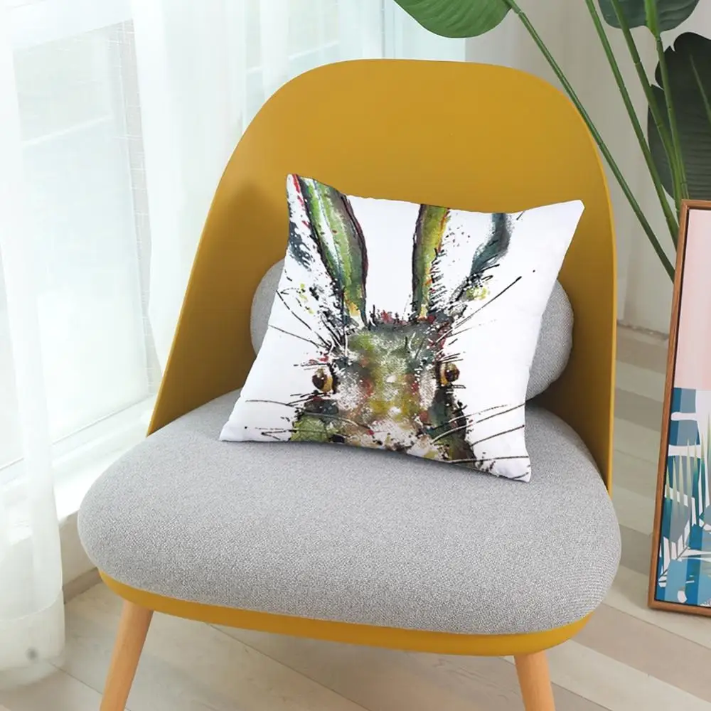 Весенние пасхальные наволочки для подушек декоративные дивана с рисунком