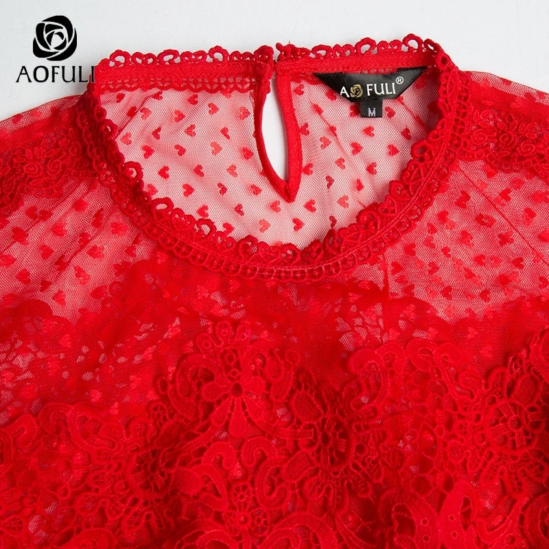 Размер M/L/XL женское весеннее кружевное платье длиной до середины икры