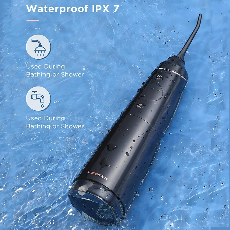 Liberex белого и черного цвета водяной Флоссер ирригатор для полости рта воды зубов