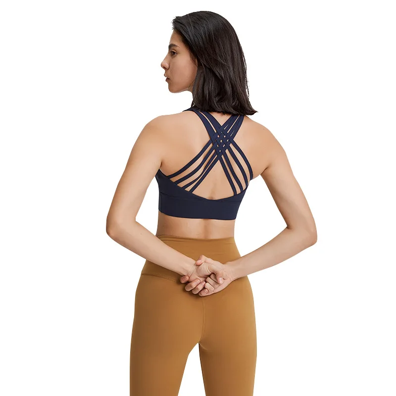 

New Yoga Tops Without Steel Rings Running Beauty Vest Yoga Underwear Running Sports Underwear Bra