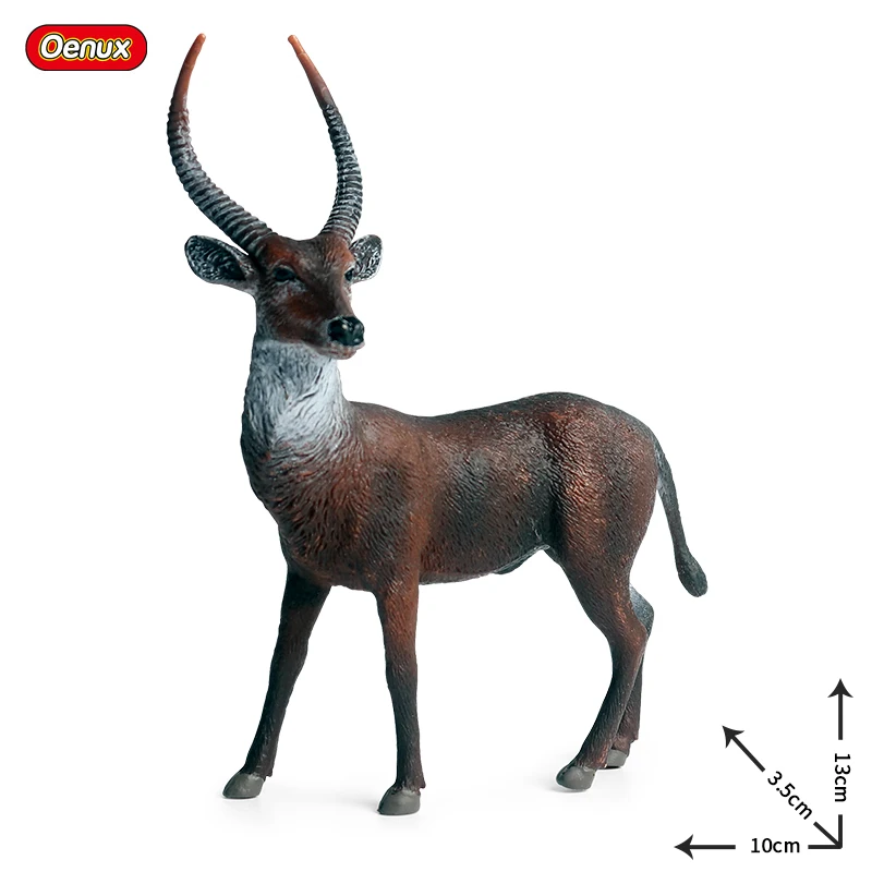 Oenux Wild Animals Elk Moose Wapiti Sika Deer Figures Antelope Argali Model Action PVC Decoration Kids Toy For Xmas Gift |