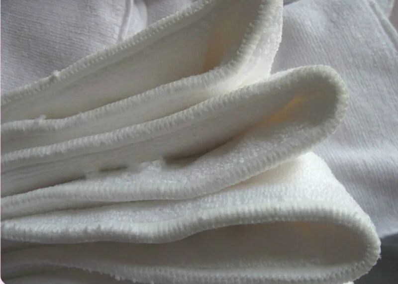 Многоразовые моющиеся вкладыши для подгузников из микрофибры 34 х13 см бамбуковый