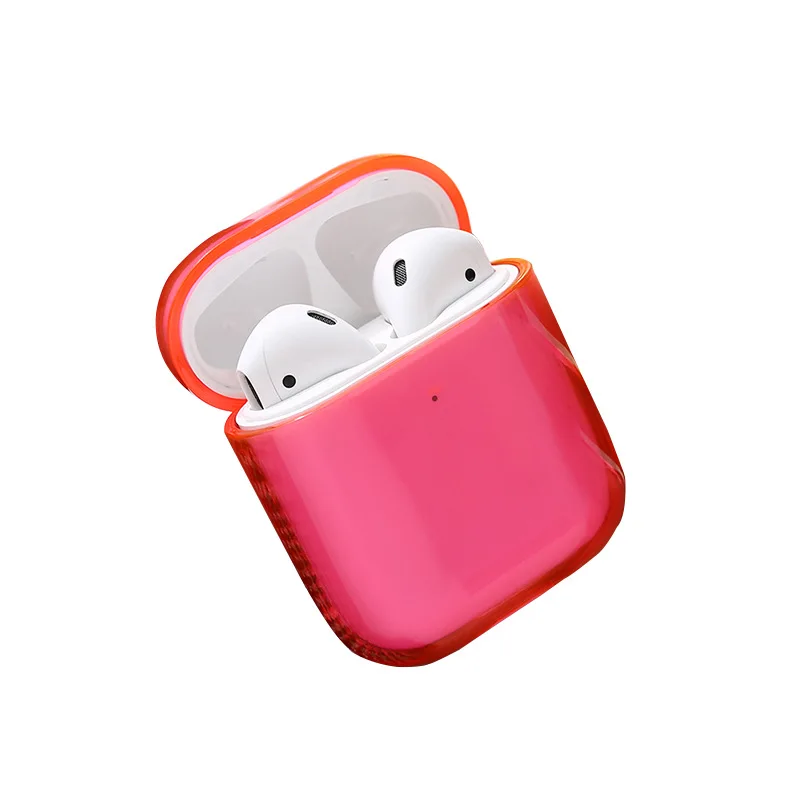Чехол для Apple Air pods футляр наушников жесткий прозрачный чехол беспроводных