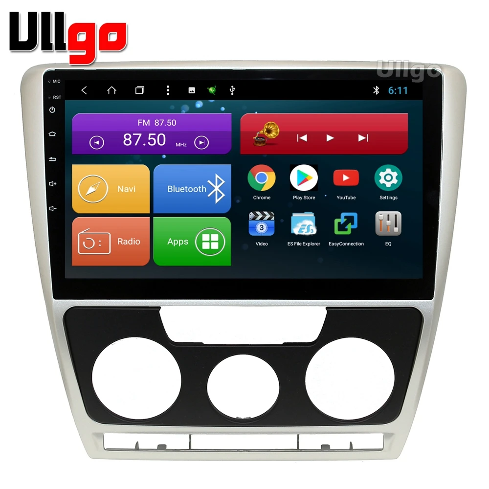 Головное устройство для авто 4 Гб ОЗУ + 64 ПЗУ Android 8 1 Skoda Octavia II A5 Авторадио стерео с BT