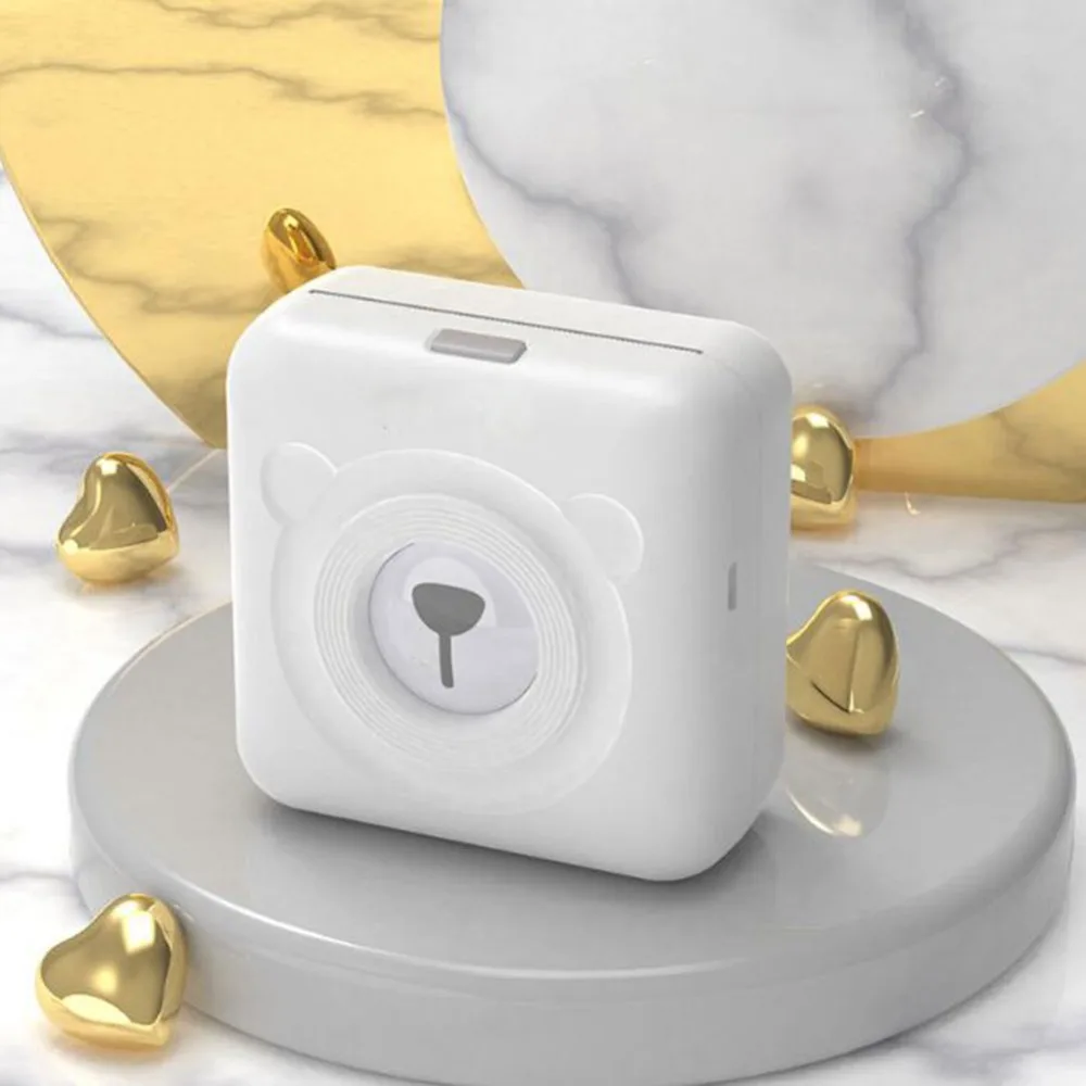 Мини Карманный фотопринтер Bluetooth беспроводной небольшой тепловой печати изображения Портативный Ручной мобильный фотопринтер для Android iOS