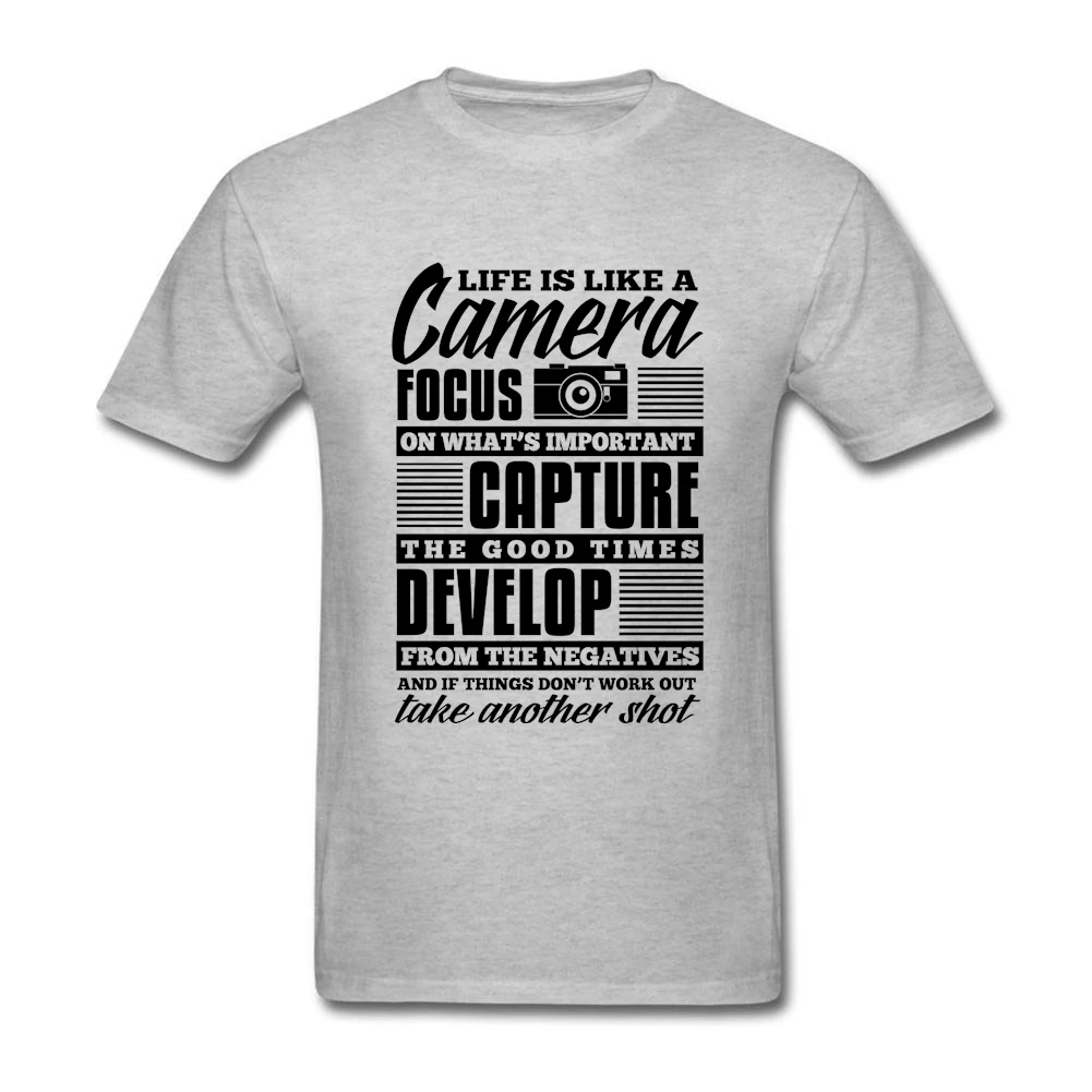 Футболки Life is Like A Camera Focus мужские футболки Rock хлопковая футболка с коротким