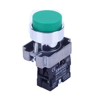 22mm opening metal push button switch 1normally open self reset high quality xb2 bl31c emergency button start press switch 10a