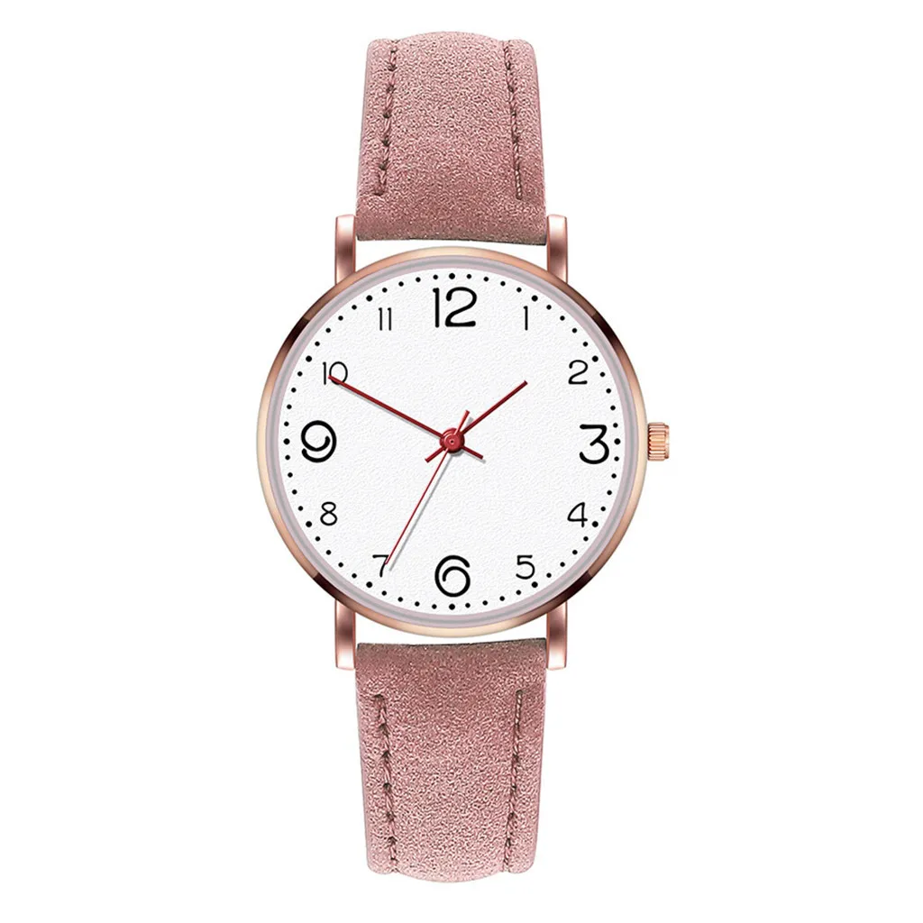 

Reloj Mujer простые часы Relogio Lady Montre женские часы кожаные часы кварцевые круглые наручные часы montre femme * A