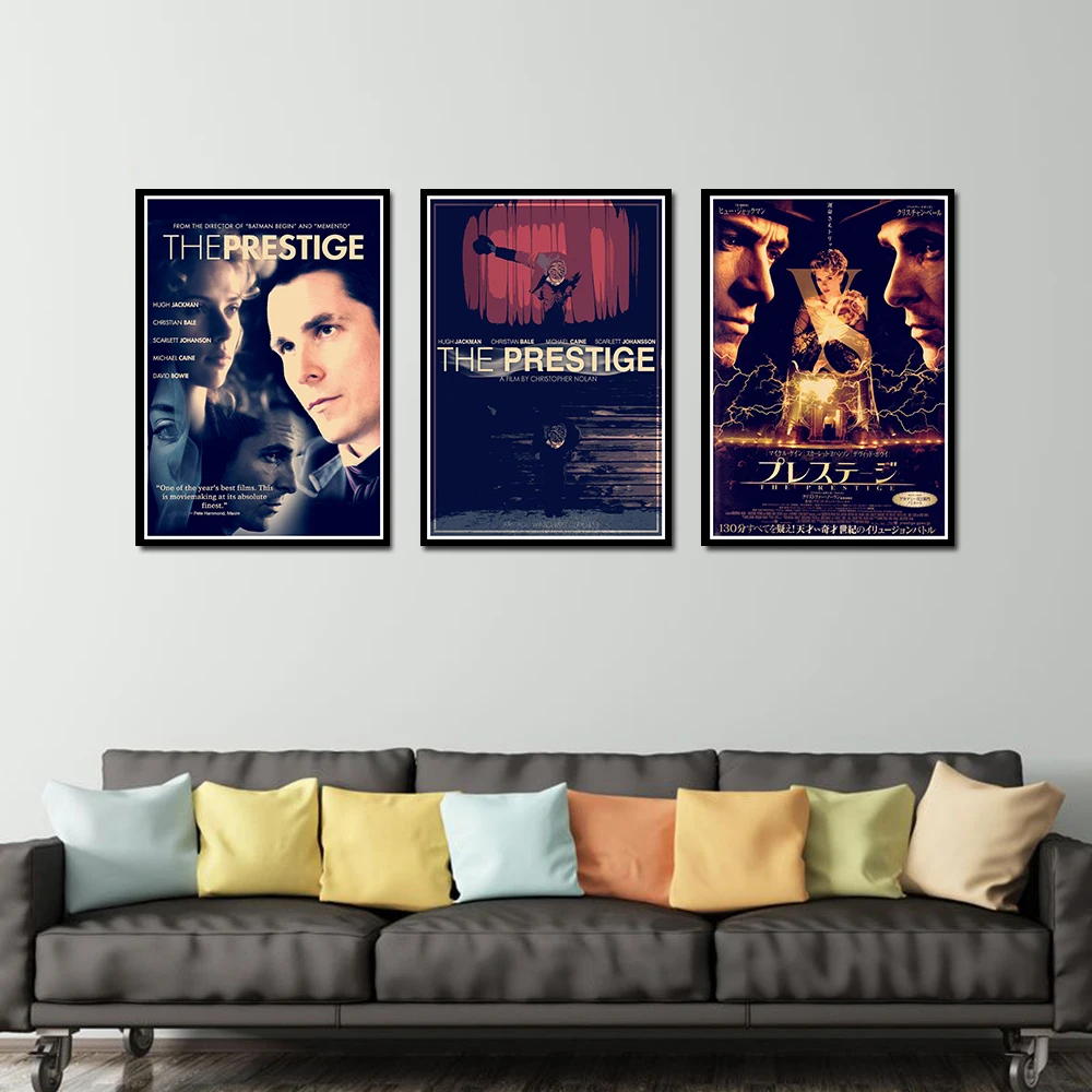 

The Prestige Poster Decorative DIY Wall Canvas Sticker Home Bar Art Posters Decor